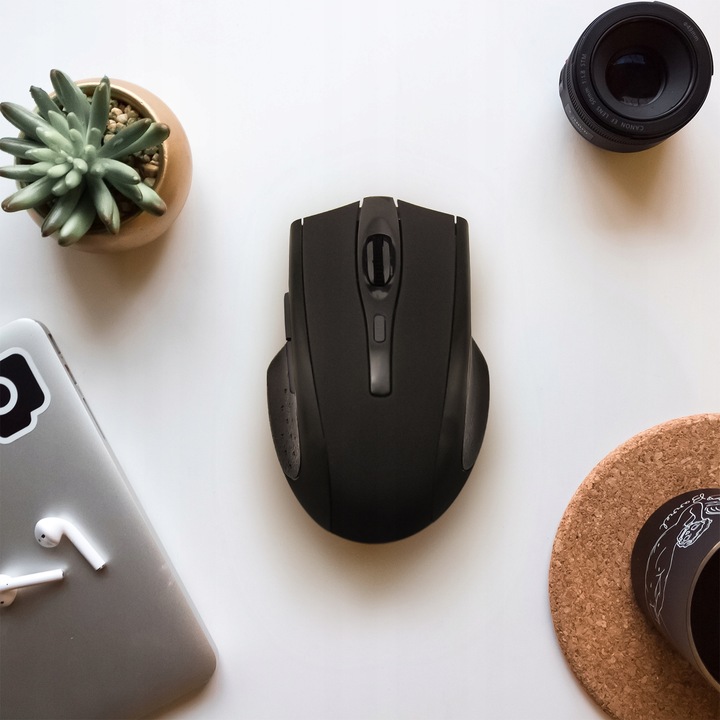 Cicha mysz myszka bezprzewodowa RENEW FORCE optyczna 6 przycisków DPI 1600