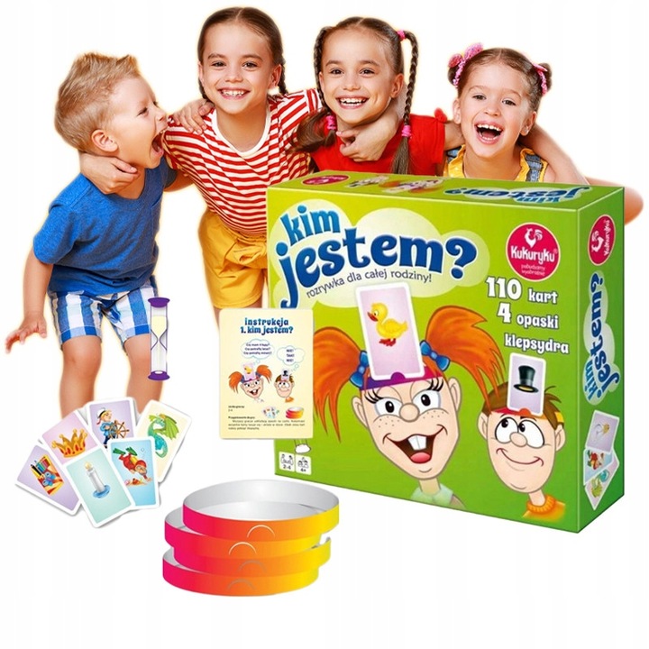 KIM JESTEM? Gra planszowa dla dzieci Kukuryku PL