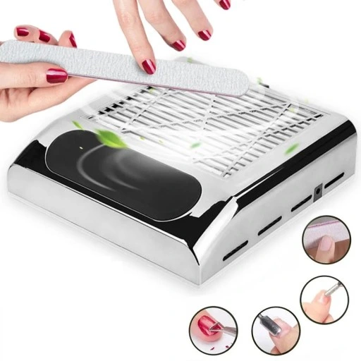 Pochłaniacz pyłu do paznokci 80W kasetowy 858-8