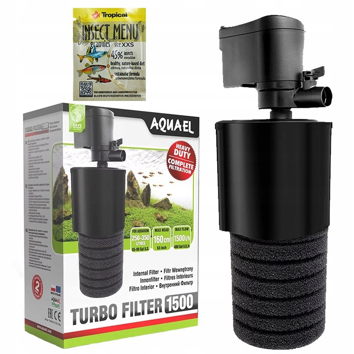 AQUAEL TURBO FILTER 1500 filtr wewnętrzny 250-350l