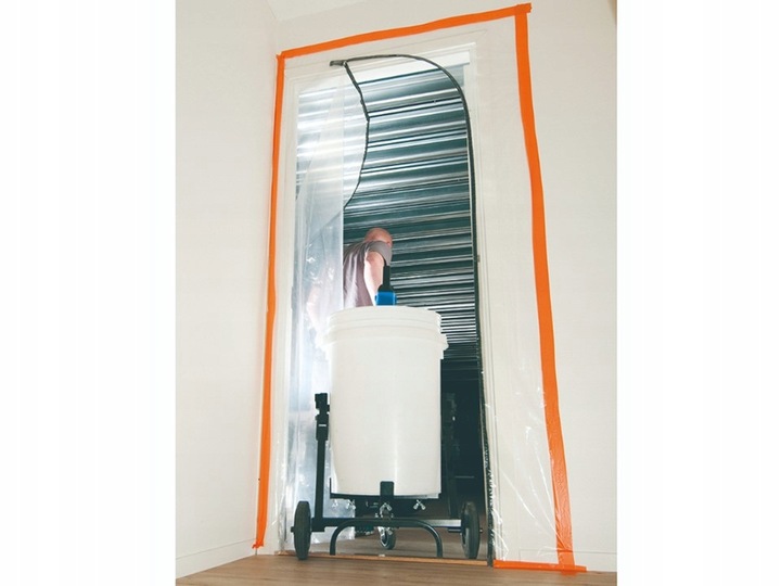 KURTYNA PRZECIWPYŁOWA L-SHAPE DRZWI ZIP 120X220CM-GRUBA, MOCNA