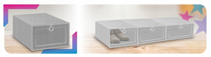 10X PUDEŁKA NA BUTY ORGANIZER PUDEŁKO SZAFKA PÓŁKA POJEMNIKI STOJAK