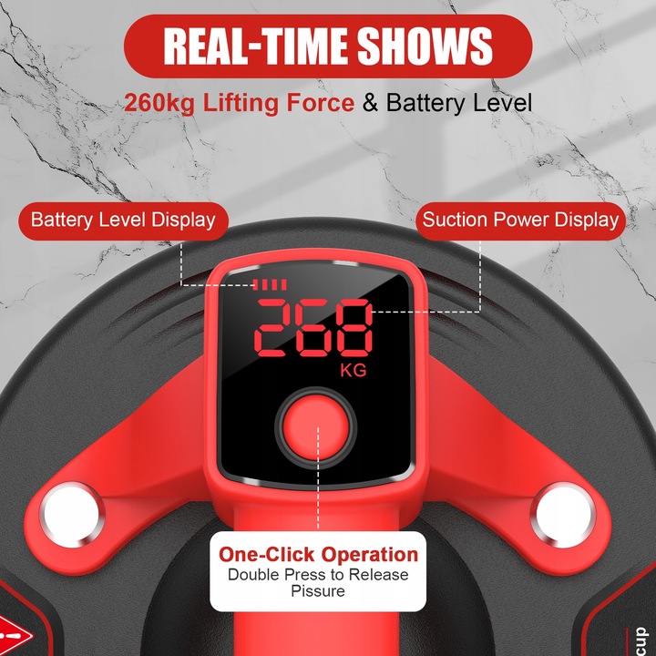 AUTOMATYCZNA AKUMULATOROWA ELEKTRYCZNA PRZYSSAWKA PRÓŻNIOWA z LCD