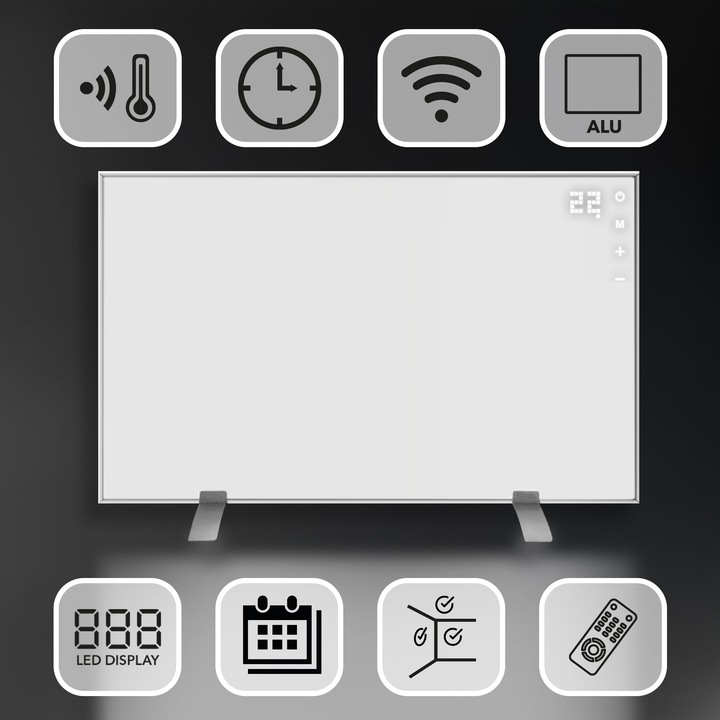 Grzejnik promiennik na podczerwień panel elektryczny EBERG 720W IR WiFi ECO