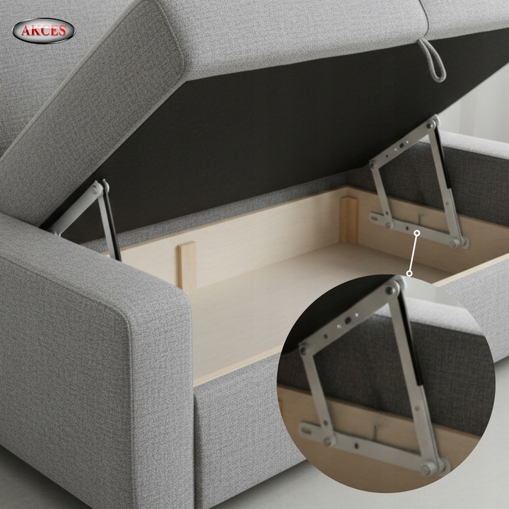 PODNOŚNIK WERSALKI KANAPY ŁÓŻKA TAPCZANU ZESTAW L+P 2 SPRĘŻYNY STAL