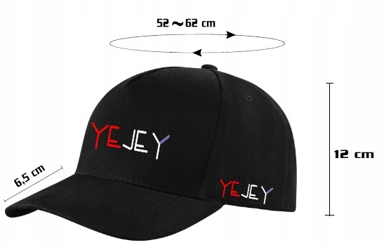 CZAPKA Z DASZKIEM Z WŁASNYM NADRUKIEM LOGO NAPIS GRAFIKA kolor do wyboru