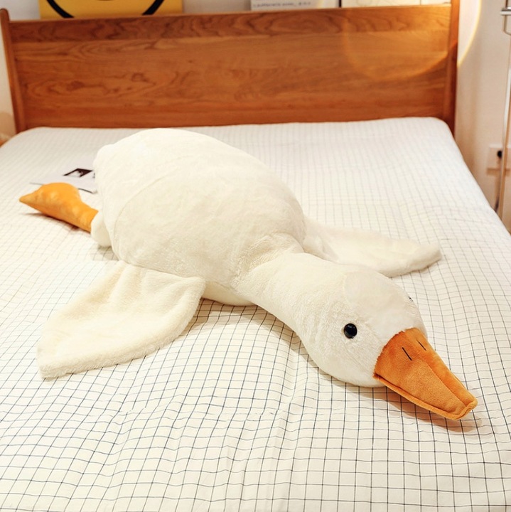 MASKOTKA PODUSZKA PLUSZAK GĘŚ PLUSZOWA XXL 90cm