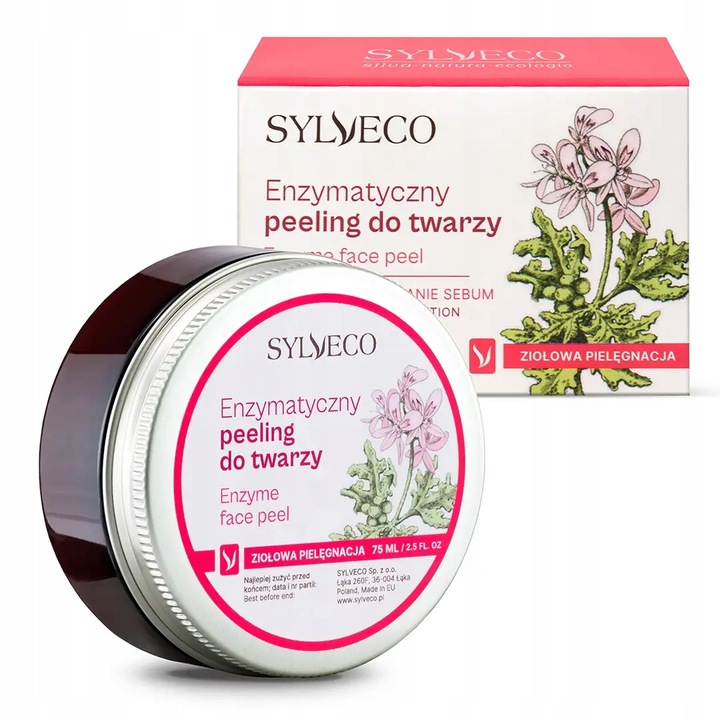 SYLVECO Enzymatyczny Peeling do Twarzy z Papainą i Bromelainą, Wygładzenie