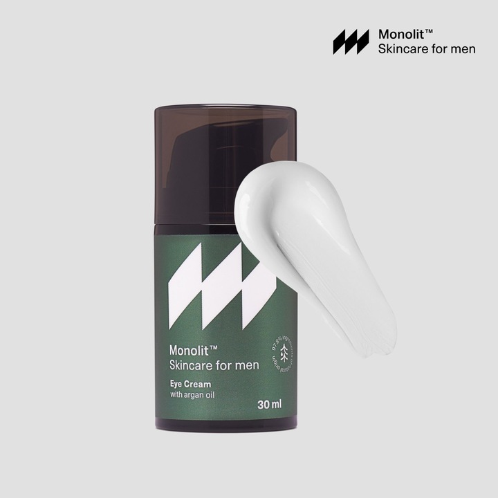 KREM pod OCZY dla MĘŻCZYZN z olejem arganowym PRZECIW ZMARSZCZKOM