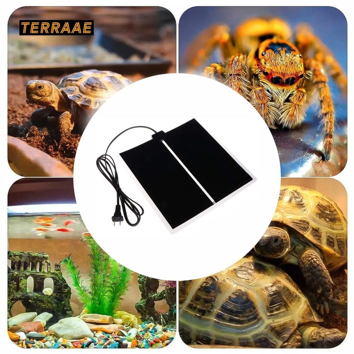 MATA GRZEWCZA GRZEJNA Z TERMOSTATEM DO TERRARIUM ROŚLIN SADZONEK