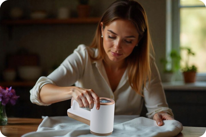 Golarka do ubrań z wyświetlaczem elektryczna do swetrów tapicerek