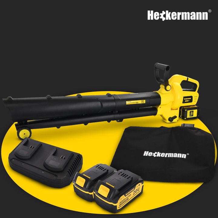 DMUCHAWA DO LIŚCI ODKURZACZ Z ROZDRABNIACZEM ELEKTRYCZNA AKUMULATOROWA