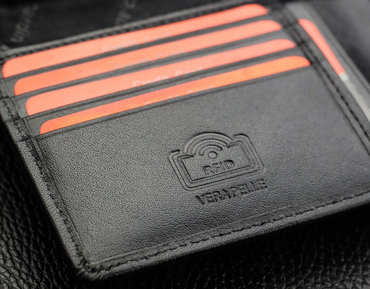 Portfel Męski Pierre Cardin Skórzany Czarny Poziomy Certyfikat Q2