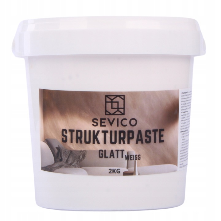 Pasta strukturalna gładka biała do tworzenia struktur i efektów 3D 2kg