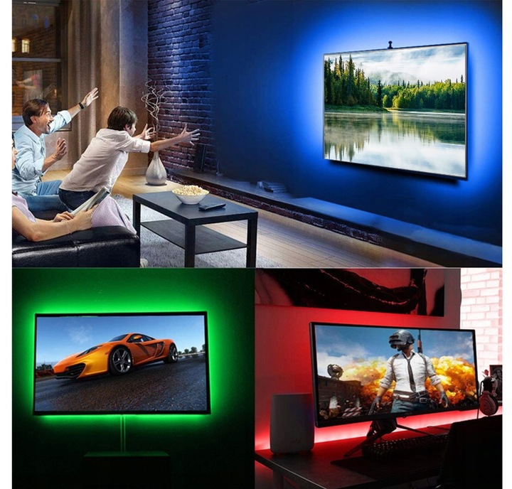 Taśma LED z pilotem zdalnego sterowania zasilana baterią 3m