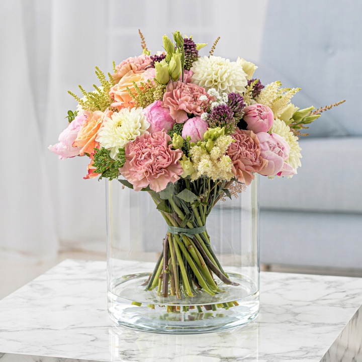 Wazon ŚWIECZNIK Lampion Cylinder 19 cm POJEMNIK Na Kompozycje