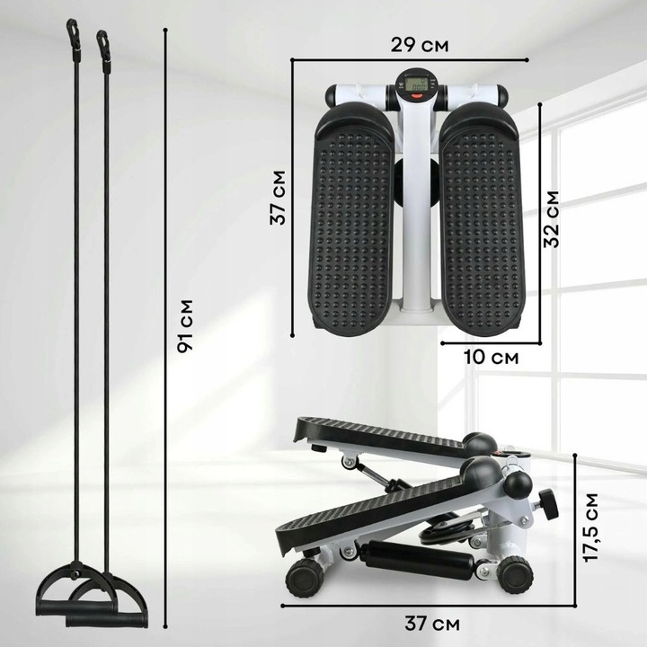 Stepper prosty z linkami ekspanderami licznikiem schody fitnessu turbo pupa