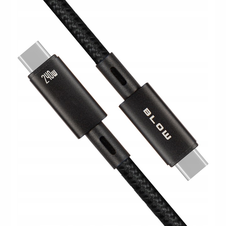 KABEL PRZEWÓD USB-C THUNDERBOLT QUICK CHARGE 240W 4K SZYBKIE ŁADOWANIE 1M