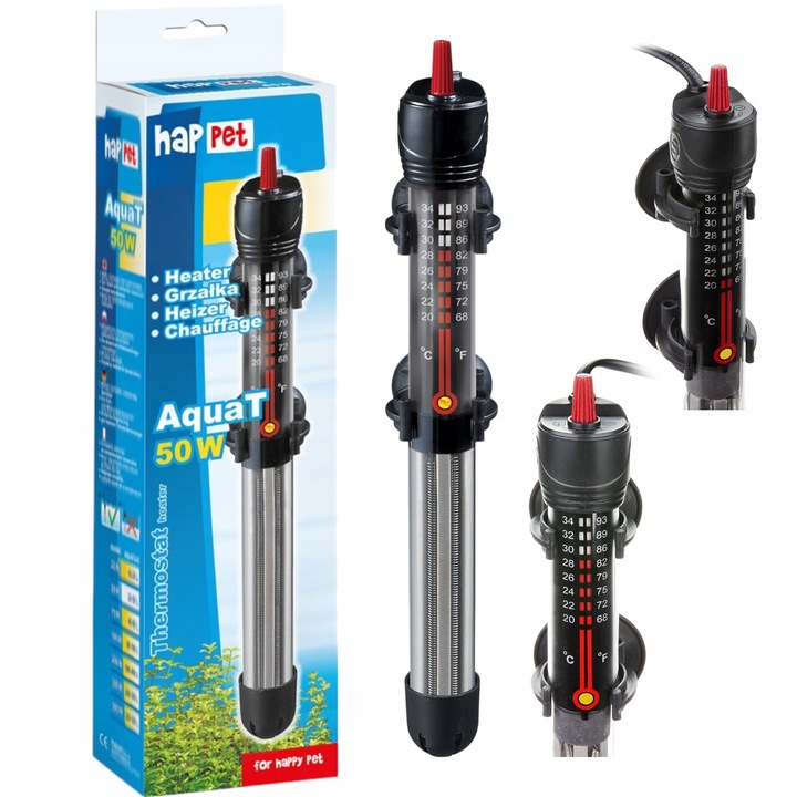 GRZAŁKA Z TERMOSTATEM 50W DO AKWARIUM AquaT do50L