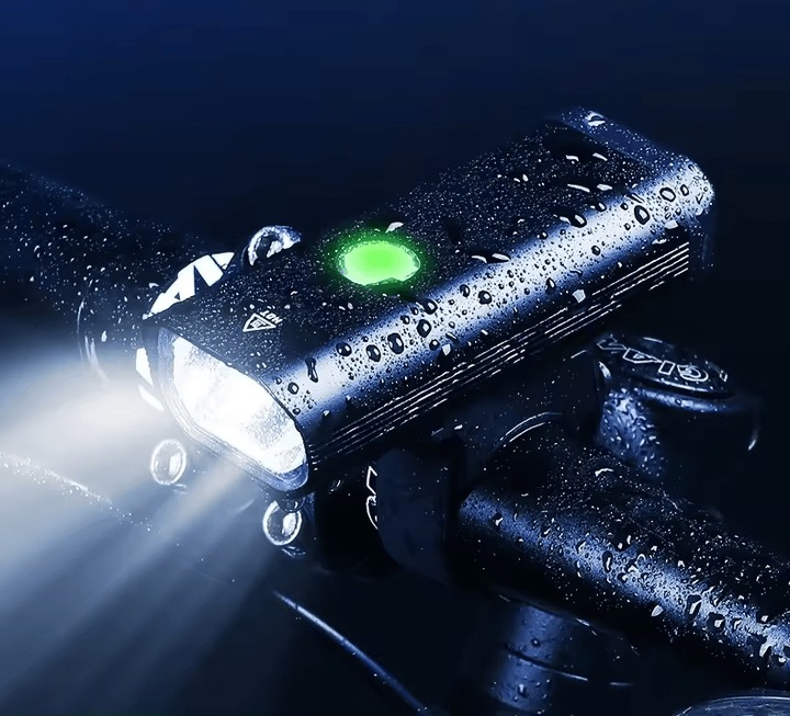 LAMPKA ROWEROWA PRZÓD I TYŁ ULTRA MOCNA AKUMULATOROWA ŁAD USB ZESTAW METAL