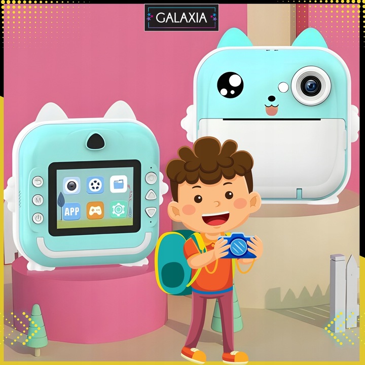 MINI DRUKARKA DRUKUŚ TERMICZNA APARAT NATYCHMIASTOWY DLA DZIECI i 11 ROLEK