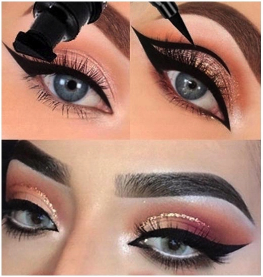 MARKER PISAK DO OCZU MAKIJAŻ KOCIE OKO EYELINER DWUSTRONNY WODOODPORNY