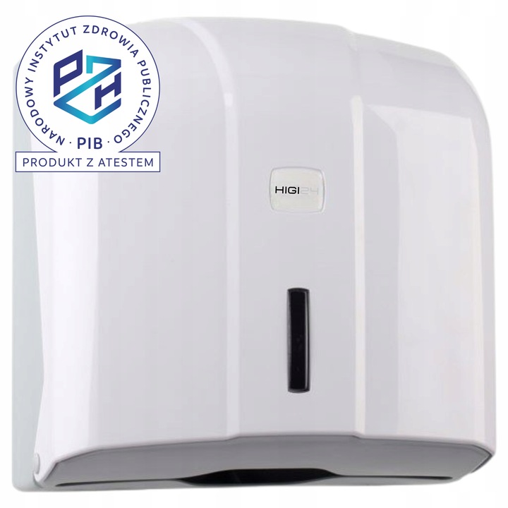 Pojemnik Dozownik Podajnik ręczniki papierowe ZZ Biały Naścienny ATEST PZH