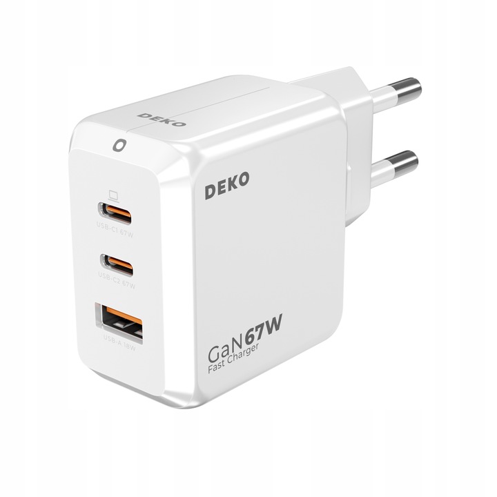 SZYBKA ŁADOWARKA USB C UNIWERSALNA 3x USB 67W 65W TYP C + KABEL USB C 100W