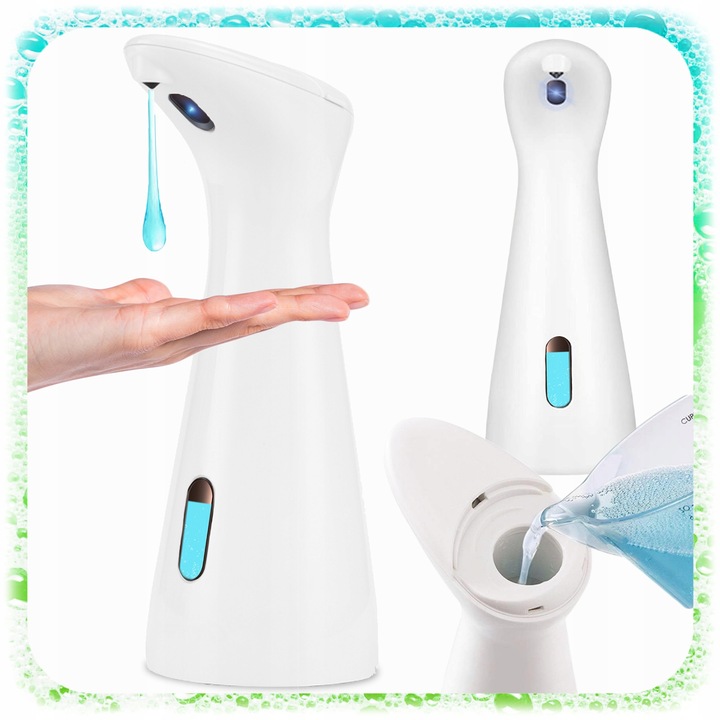 DOZOWNIK DO MYDŁA PŁYNU Czujnik AUTOMATYCZNY Bezdotykowy DYSPENSER 200 ml