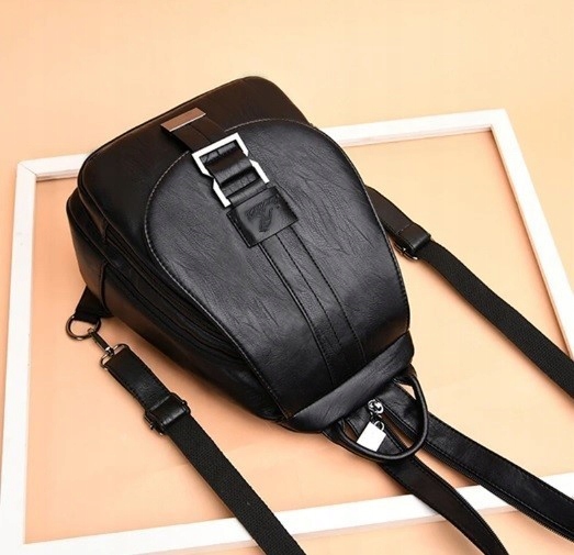 PLECAK DAMSKI PLECACZEK MIEJSKI DO SZKOŁY PRACY EKO SKÓRA VINTAGE TORBA 2W1