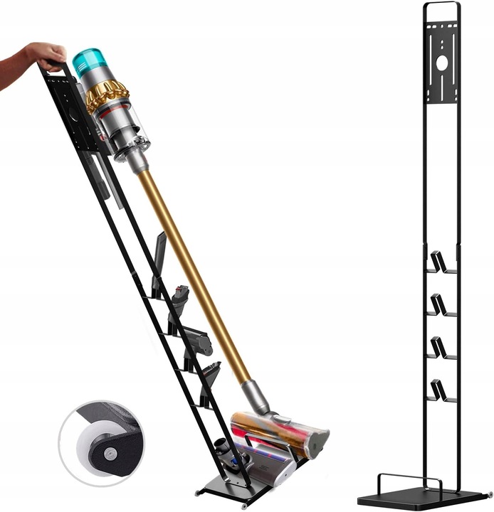 SOLIDNY STOJAK DO DYSON UCHWYT WIESZAK NA KÓŁKACH V6 V7 V8 V10 V11 V12 V15