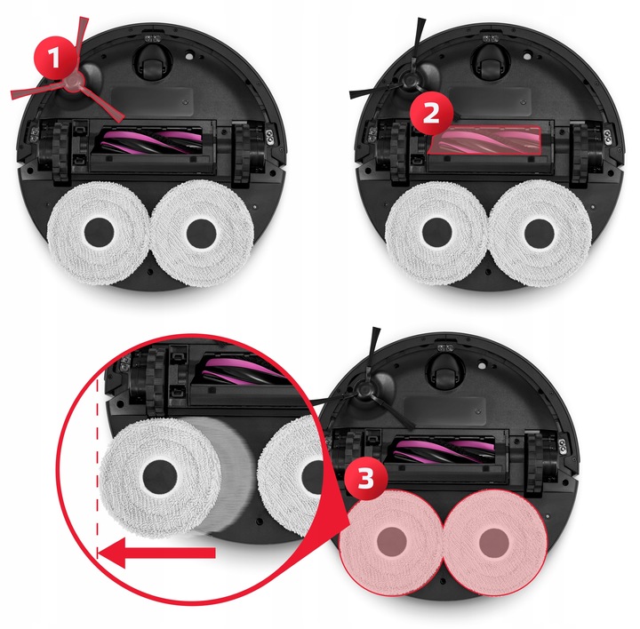 ROBOT SPRZĄTAJĄCY MOPUJĄCY WELLTEC R90 PRO + STACJA 5W1 + AKCESORIA