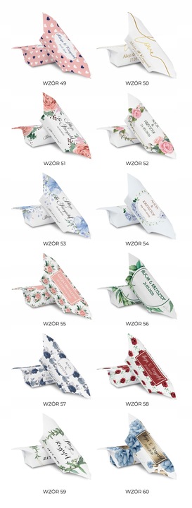 KRÓWKI Ślubne personalizowane PODZIĘKOWANIA dla gości ŚLUB 1KG wesele