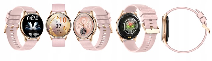 SMARTWATCH ZEGAREK DAMSKI ELEGANCKI ROZMOWY CIŚNIENIE MENU Polskie AMOLED