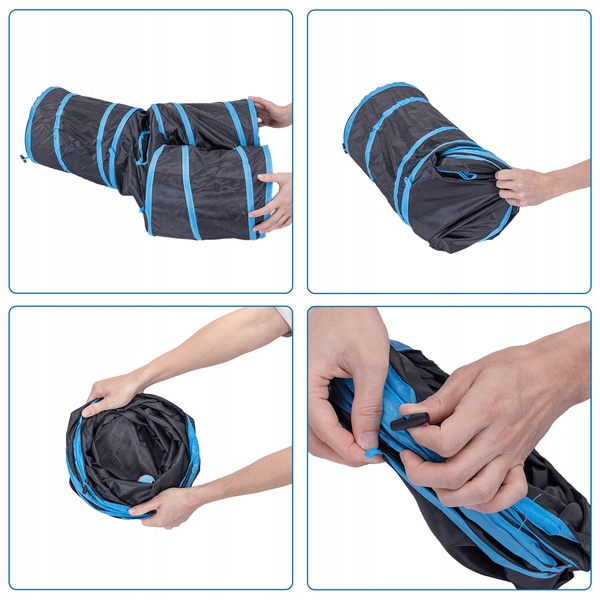 Tunel zabawka dla kota 80 cm samorozkładany