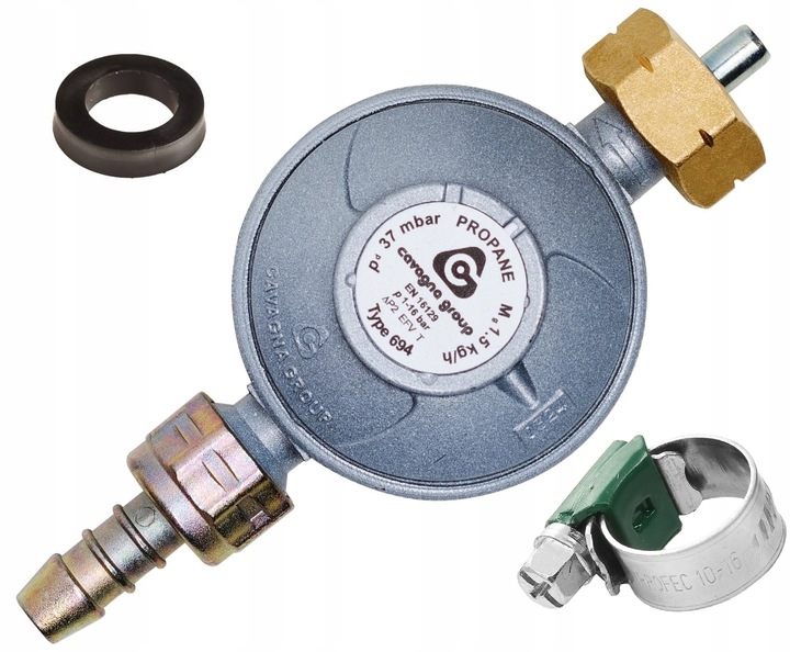 REDUKTOR butli gazowej 11kg z BEZPIECZNIKIEM termicznym i ZAWOREM