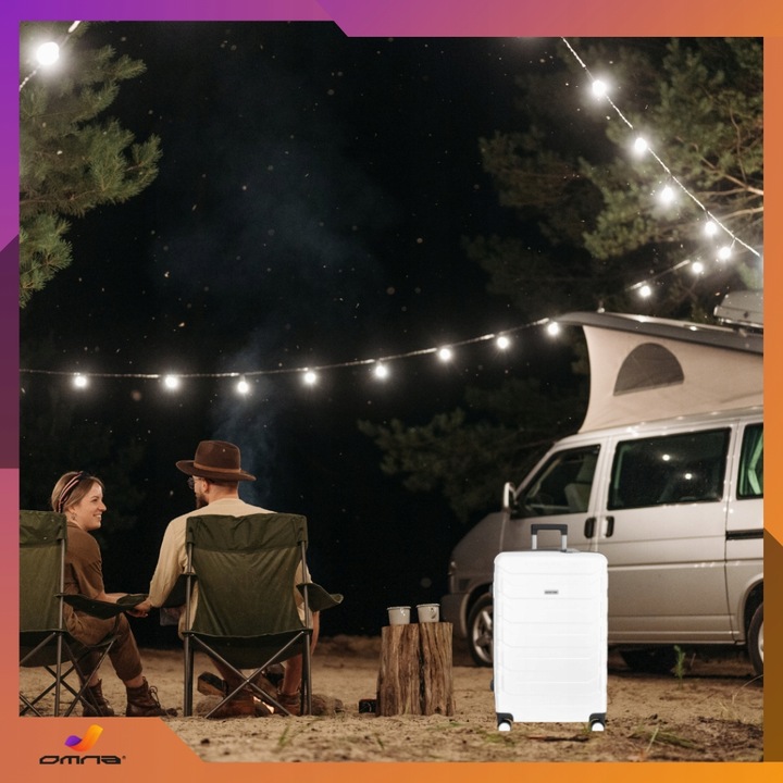 Walizka podróżna na kółkach średnia kuferek poliwęglan dla dziewczynki 63L