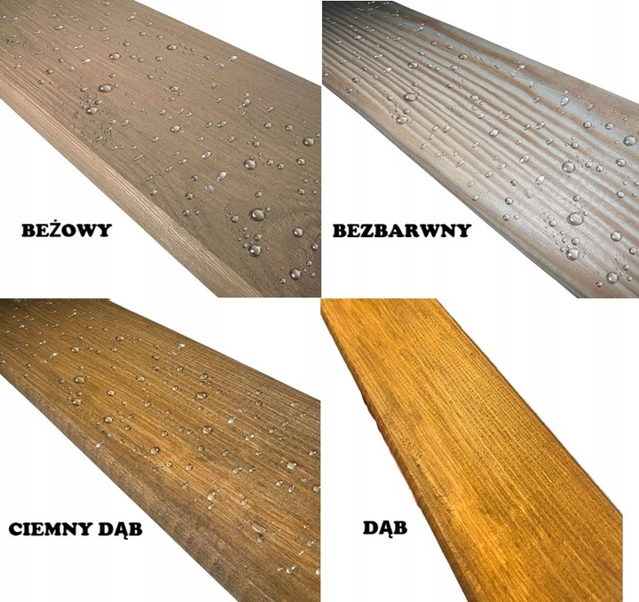 IMPREGNAT farba do drewna 5l Z WOSKAMI, 20 KOLORÓW M&M hydrofobowy