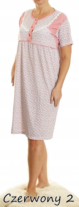 Koszula nocna wygodna PIŻAMA bawełna ELA MEGA PLUS SIZE