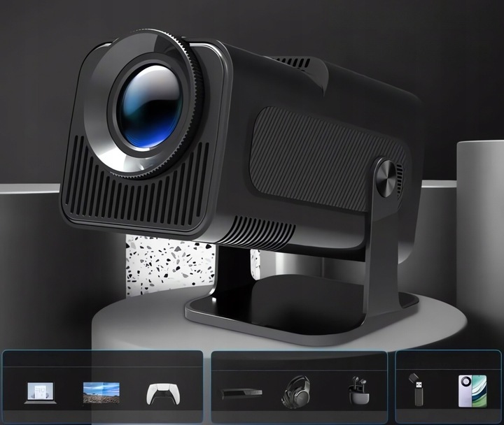 PROJEKTOR 4K HY320 PRO 1080P WERSJA DUŻA RZUTNIK BLUETOOTH 5 WIFI 6