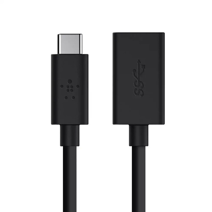 Belkin Kabel Adapter USB-C (M) do USB-A (F), 13 cm