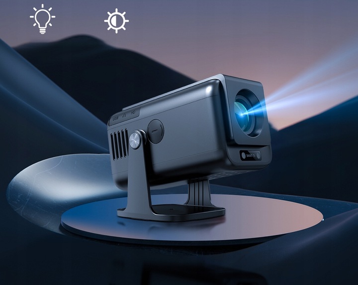 PROJEKTOR RZUTNIK HY320 PRO 4K PRZENOŚNY ANDROID13 LED 1080P WIFI SMART TV