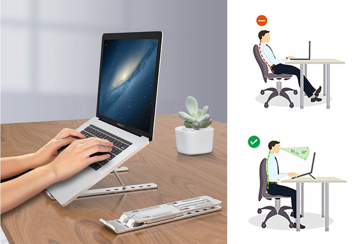 ERGONOMICZNA PODSTAWKA STOJAK STOLIK DO LAPTOPA