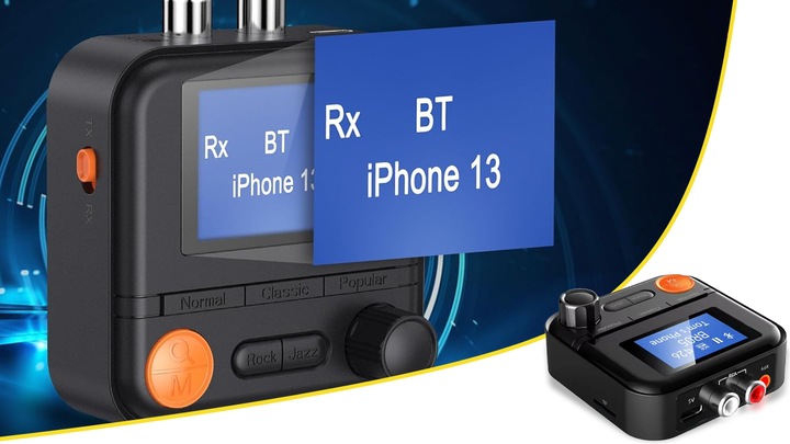 ADAPTER TRANSMITER BLUETOOTH ODBIORNIK NADAJNIK BT 5.2 AUX RCA JACK
