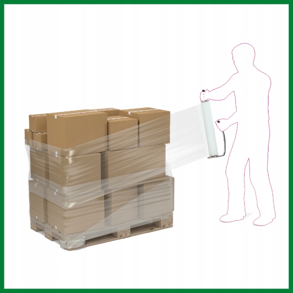 STRECZ folia 3kg CZARNA 2,7kg netto folii 23mic x1