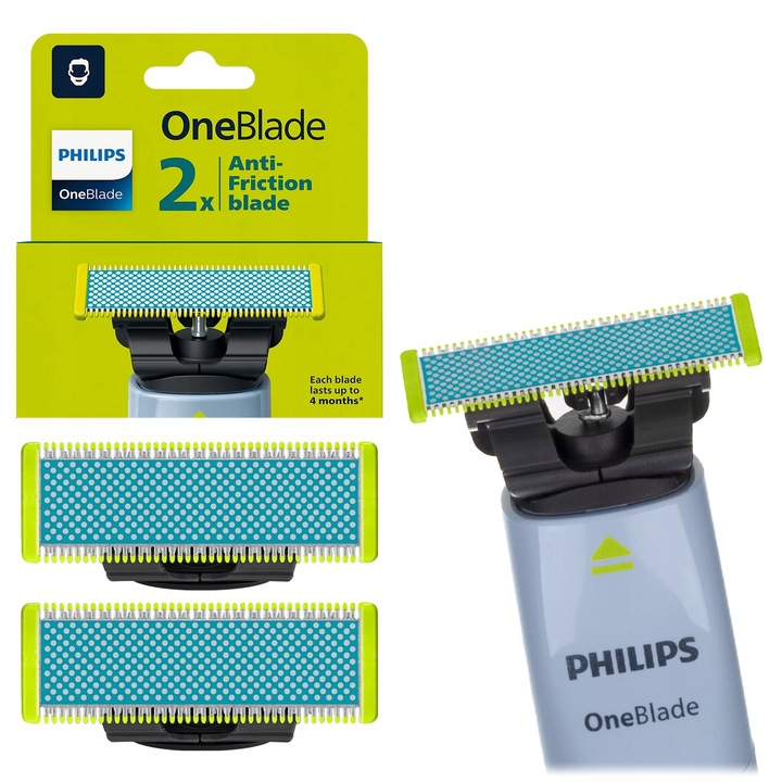 2x PHILIPS ONE BLADE OSTRZA DO SKÓRY WRAŻLIWEJ FIRST SHAVE QP225