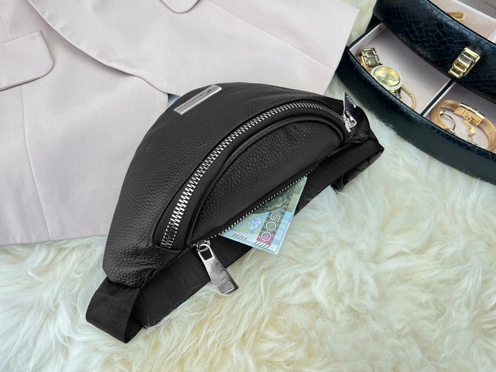 KOCHMANSKI saszetka nerka damska biodrowa na pas wodoodporna czarna