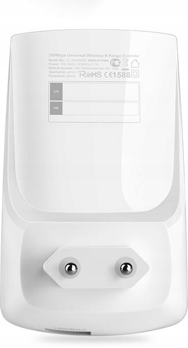 WZMACNIACZ SYGNAŁU WIFI TP-LINK WA850RE REPEATER WIFI Z GNIAZDEM LAN RJ45