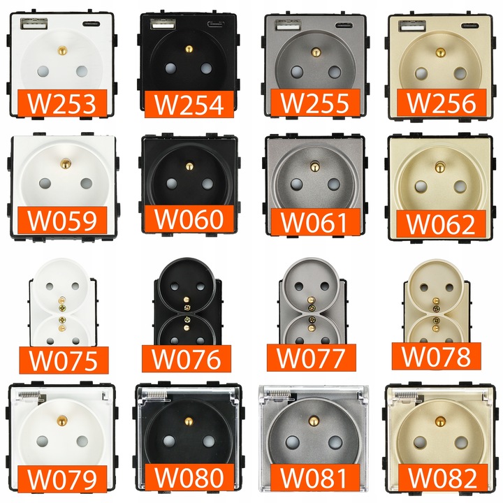 GNIAZDKO GNIAZDO SZKLANE PODWÓJNE GNIAZDKA KONTAKTY ZŁOTE BEŻOWE 1F