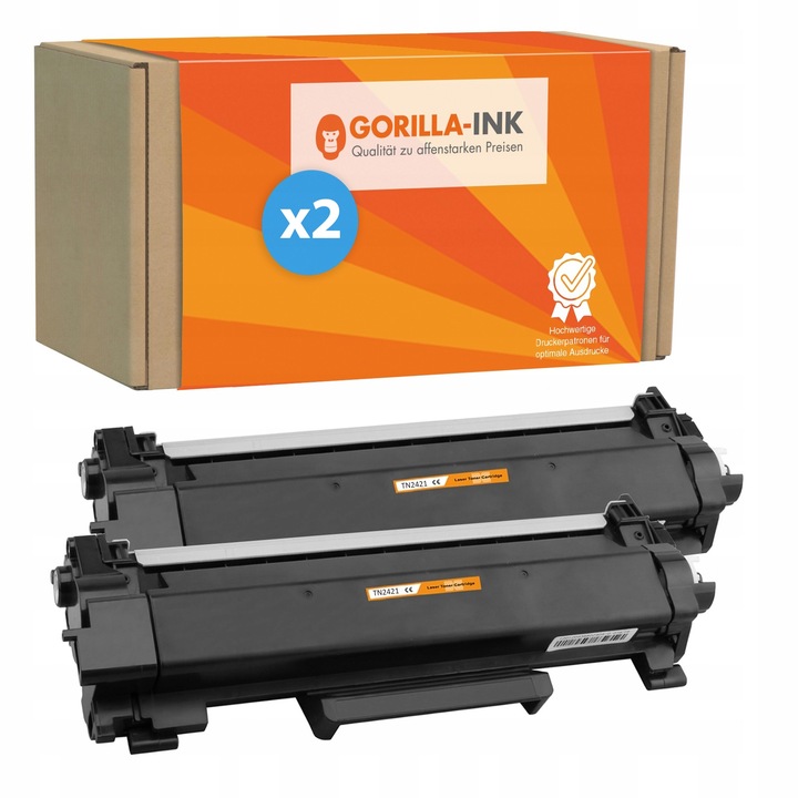 2x TN2421 Toner do Brother DCP-L2532DW DCP-L2512D MFC-L2712DW MFC-L2712DN